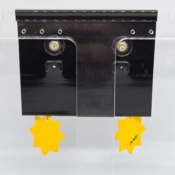 Vintage MAM Designs Sunflower Statement Earrings Fall Halloween 80s 90s VTG - Picture 3 of 5